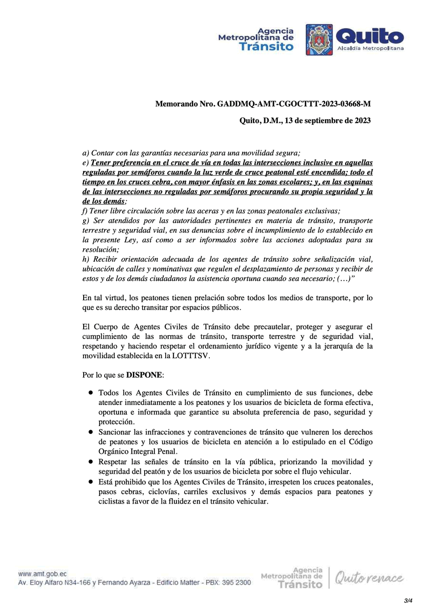 NoNegligencia's tweet photo. Quizá haya alguien con interés de conocer a ese Memorando No. GADDMQ-AMT-CGOCTTT-2023-03668-M del 13 de septiembre del 2023, mencionado por @JMaldonadoPaz.
Yo llevaré una versión impresa conmigo.
Descarga PDF: https://t.co/f9qaXkMIIj https://t.co/m2hKyUyW97