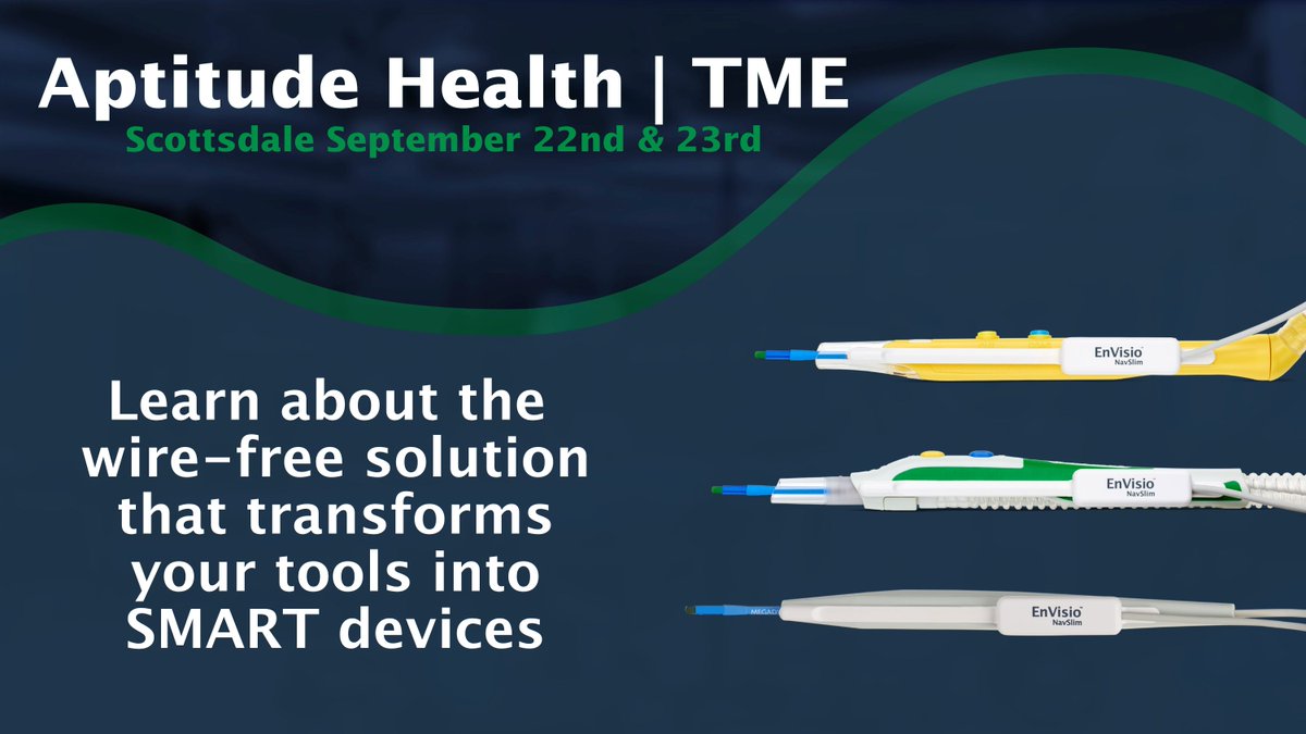 elucentmedical's tweet photo. For those Attending @Aptitude_Health and @tmebcn
's Take the Lead conference in Scottsdale, Arizona. Stop by Elucent’s table to learn how we can turn the surgical tools you are already using SMART devices #SurgicalNavigation #PowerOfPrecision https://t.co/1ZesnkKP8h