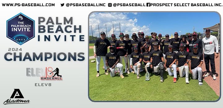 Congratulations to the 2023 Palm Beach Invite 2024 GRADS Champions

Elev8

<a href="/Elev8_baseball/">ELEV8 BASEBALL</a> #PBInvite