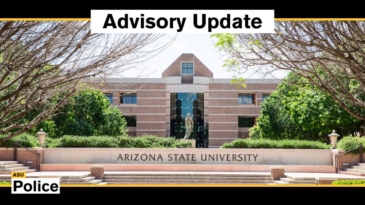 Arizona State University Police Department tweet media