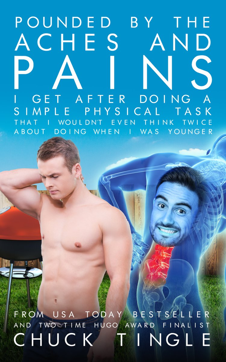 what a dang day please enjoy new tingler POUNDED BY THE ACHES AND PAINS I GET AFTER DOING A SIMPLE PHYSICAL TASK THAT I WOULDN’T EVEN THINK TWICE ABOUT DOING WHEN I WAS YOUNGER out now on amazon amazon.com/dp/B0CJG2HT7G/ and true buckaroo tier patreon patreon.com/chucktingle