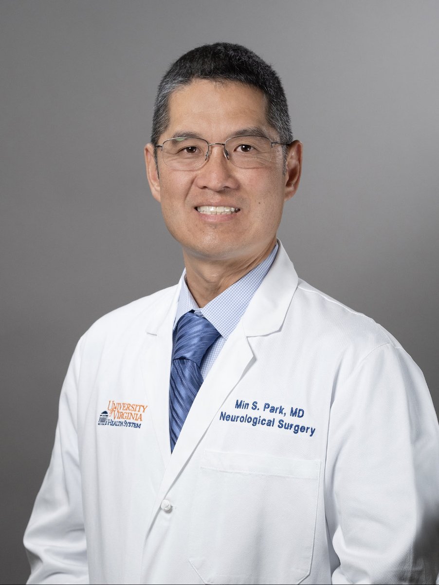 Congrats to Dr. Min Park for his appointment as a Harrison Distinguished Teaching Professor of #Neurosurgery! He serves as residency PD, director of the #CSC, and captain of our #softball team! ⁦<a href="/UVANeurology/">UVA Neurology</a>⁩ ⁦<a href="/UVARadiology/">UVA Radiology</a>⁩ ⁦<a href="/uvahealthnews/">UVA Health</a>⁩
