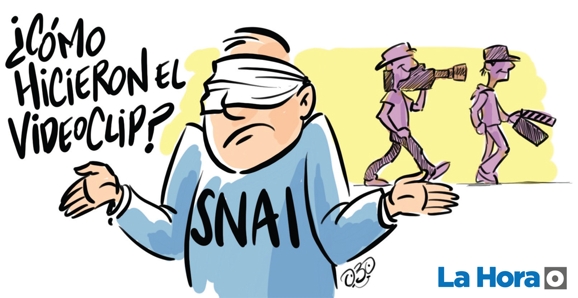 lahoraecuador's tweet image. Desde los de la ‘vista gorda’ 🫣 reporta hoy La Hora en la #caricatura del día.