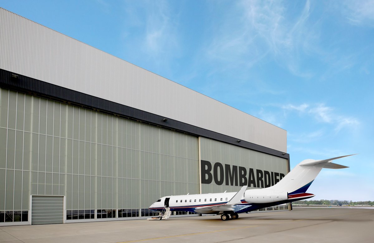 Bombardier's tweet photo. At any Bombardier Service Centre across the world, you benefit from the expertise and know-how only the OEM can provide. We're committed to getting you back up and flying faster with quality-driven customer service and comprehensive capabilities. #WorldClassSupport https://t.co/D7o9B5QC2j