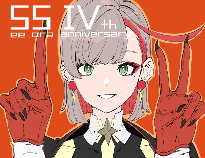 一開始畫的賀圖發現打的字用不上(?#焼待絵 #焼TIME 