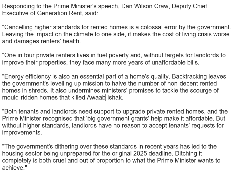 genrentuk's tweet photo. Here's our comment on the Prime Minister's scrapping of higher energy efficiency standards for private rented homes https://t.co/yd2ueWkLU2