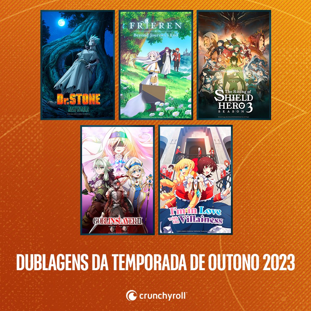 Crunchyroll: Lista de lançamentos de Animes e Dublagens da Temporada de  Outono de 2023.
