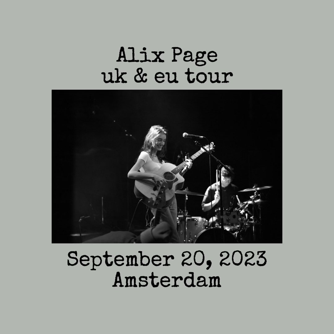 AlixPageUpdates's tweet photo. Tonight will be Alix’s second show of her uk &amp; eu tour! She will be performing in Amsterdam!

#AlixPage @alixxpage @AlixPageHQ https://t.co/h1YY85WnHd