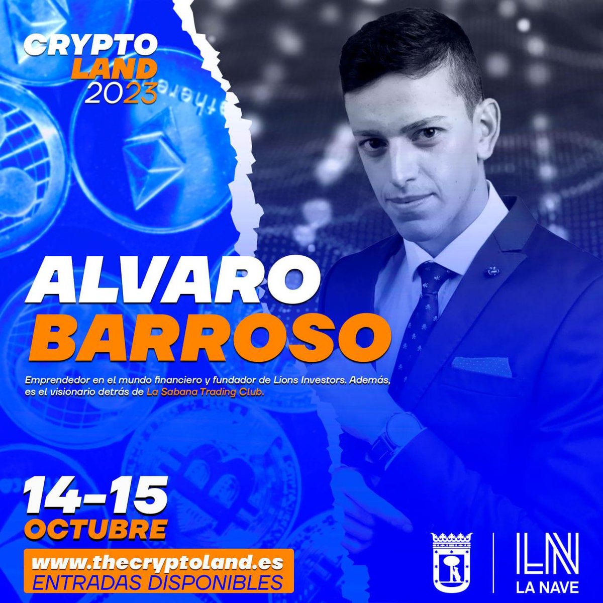 ❗Tengo Buenas Noticias ❗

El próximo 14 - 15 de Octubre voy a estar en Madrid por el evento de <a href="/CryptolandEs/">Crypto Land 2023</a>

Tiene muy buena pinta, me han dado un código de descuento del 20% para vosotros que es LIONS

🎟 Podéis comprar las entradas en: thecryptoland.es