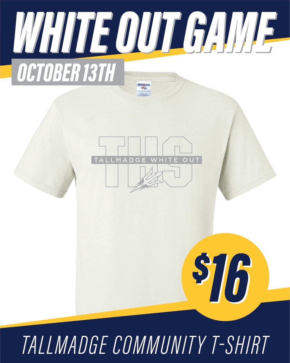 Get your WHITE OUT shirts for the Blue Devils vs Rough Riders game on October 13! If we're sold out of your size, come to the counter and we will press the shirt on the spot for you 🔥

#onlyatritchies #ritchies #ritchiessports #ritchiessportinggoods #runningritchies