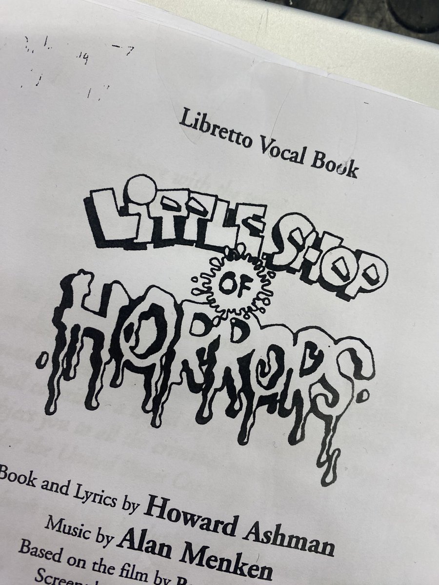 First rehearsal for Little Shop of Horrors today🎭! Super excited for the show joy to return✨