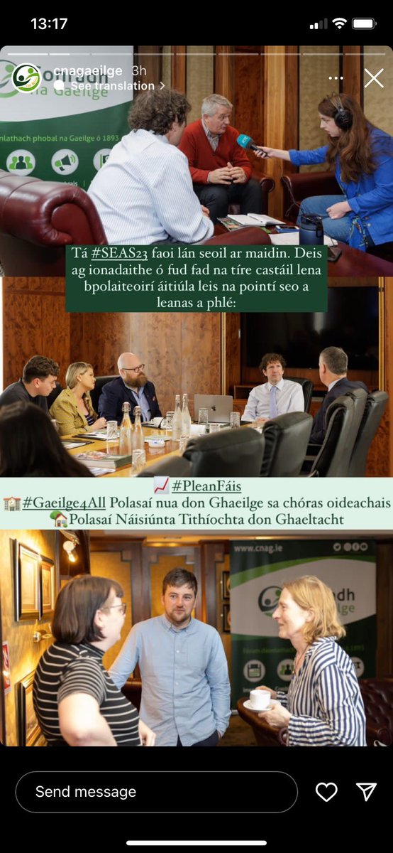 MuineachanleG's tweet photo. Cruinnithe dearfacha inniu ag an lá #SEAS, nuair a sheol @CnaG plean infheistíochta uaillmhianach nua don #Gaeilge
Buíochas le @PaulineTullyTD & @mattcarthy as ucht éisteacht le miantaí & fís phobal na Gaeilge i gCabhán-Muineachán, agus as ucht a gcuid tacaíochta don Plean Fáis https://t.co/3qNceyyoex