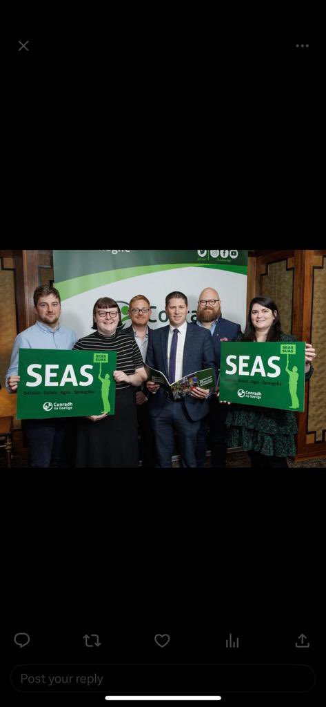 MuineachanleG's tweet photo. Cruinnithe dearfacha inniu ag an lá #SEAS, nuair a sheol @CnaG plean infheistíochta uaillmhianach nua don #Gaeilge
Buíochas le @PaulineTullyTD & @mattcarthy as ucht éisteacht le miantaí & fís phobal na Gaeilge i gCabhán-Muineachán, agus as ucht a gcuid tacaíochta don Plean Fáis https://t.co/3qNceyyoex