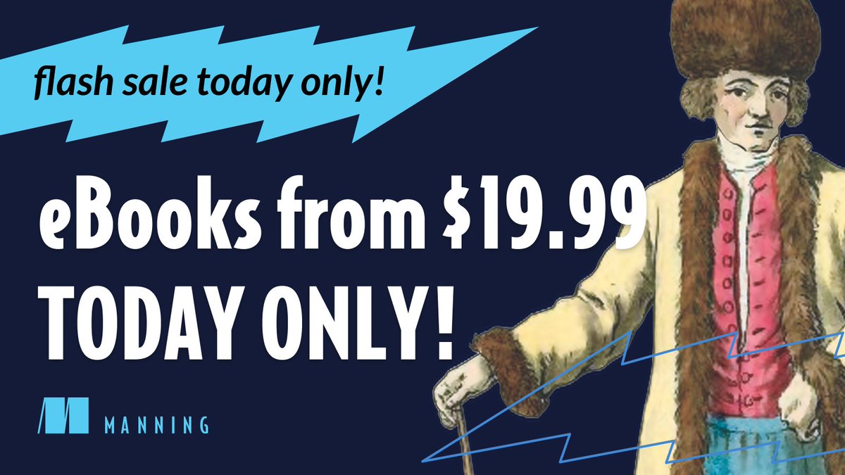 carl24k's tweet image. @manningbooks  is having a #flashsale on #ebooks: 19.99!  TODAY ONLY

manning.com/books/fighting… 

#learnwithmanning #learntocode #learndatascience