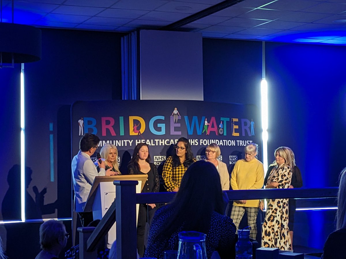 bobkate's tweet photo. Great day at the #teambridgewater staff awards. Congratulations to all the nominees 🎉 and especially our Oldham Dental Team winners 👏👏👏. So great to hear stories from other services @BCHFTStaff https://t.co/S4XTWxr4x0