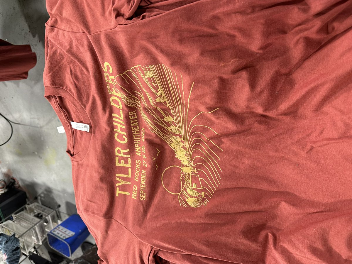 scotttatwood's tweet photo. Tyler Childers merch hot off our presses 😤😤 https://t.co/tib92U0PTa