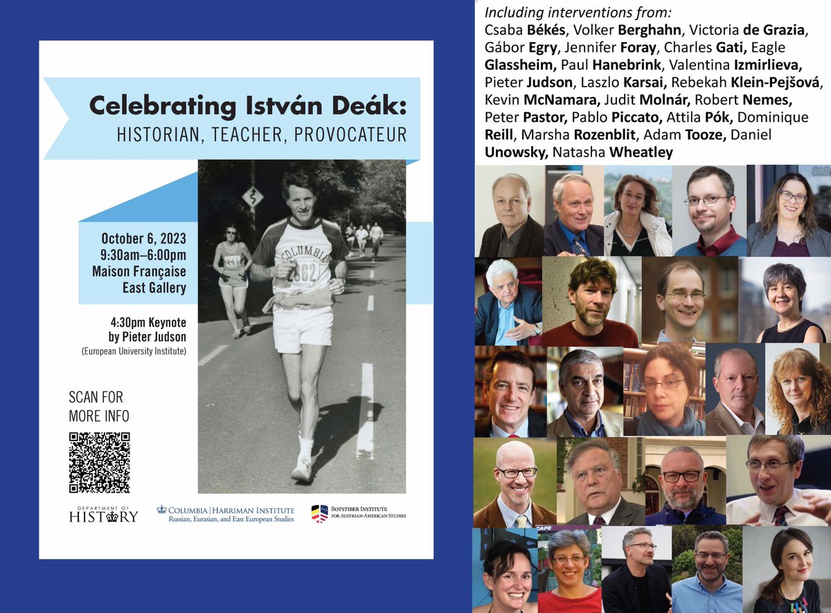 Dominique Kirchner Reill (@dominiquereill) on Twitter photo Oct. 6 <a href="/HarrimanInst/">Harriman Institute</a>, <a href="/ColumbiaHistory/">ColumbiaHistory</a>, + <a href="/BotstiberBIAAS/">Botstiber BIAAS</a> are hosting the all-day event "Celebrating István Deák: Historian, Teacher, Provocateur." Register here to attend + listen to some of the leading scholars in European history discuss! harriman.columbia.edu/event/celebrat… <a href="/aseeestudies/">ASEEES</a> Oct. 6 <a href="/HarrimanInst/">Harriman Institute</a>, <a href="/ColumbiaHistory/">ColumbiaHistory</a>, + <a href="/BotstiberBIAAS/">Botstiber BIAAS</a> are hosting the all-day event "Celebrating István Deák: Historian, Teacher, Provocateur." Register here to attend + listen to some of the leading scholars in European history discuss! harriman.columbia.edu/event/celebrat… <a href="/aseeestudies/">ASEEES</a>