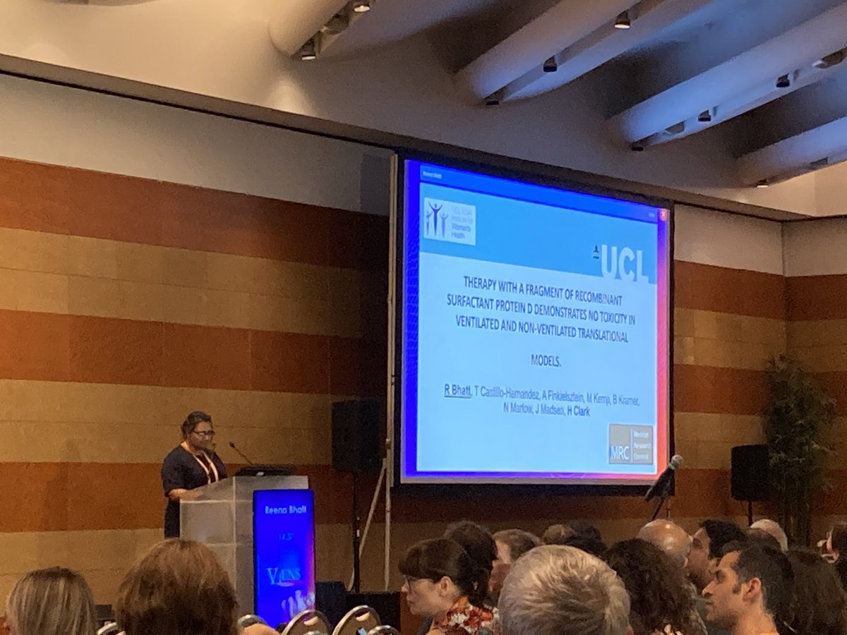 ESPR_ESN's tweet photo. @JENS_Congress And this years Bengt Robertson Award @JENS_Congress goes to Reena Bhatt for her research „Therapy with a fragment of recombinant surfactant protein d demonstrates no toxicity in ventilated and non-ventilated translational models“ 🎗️👏 https://t.co/8ZWE3K5BRu