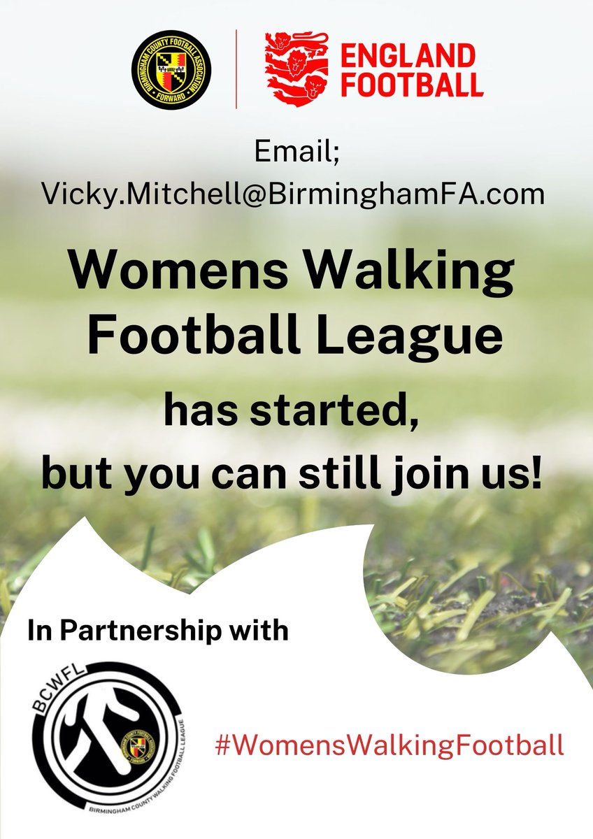 YES..!! 

#WomensWalkingFootball LEAGUE !