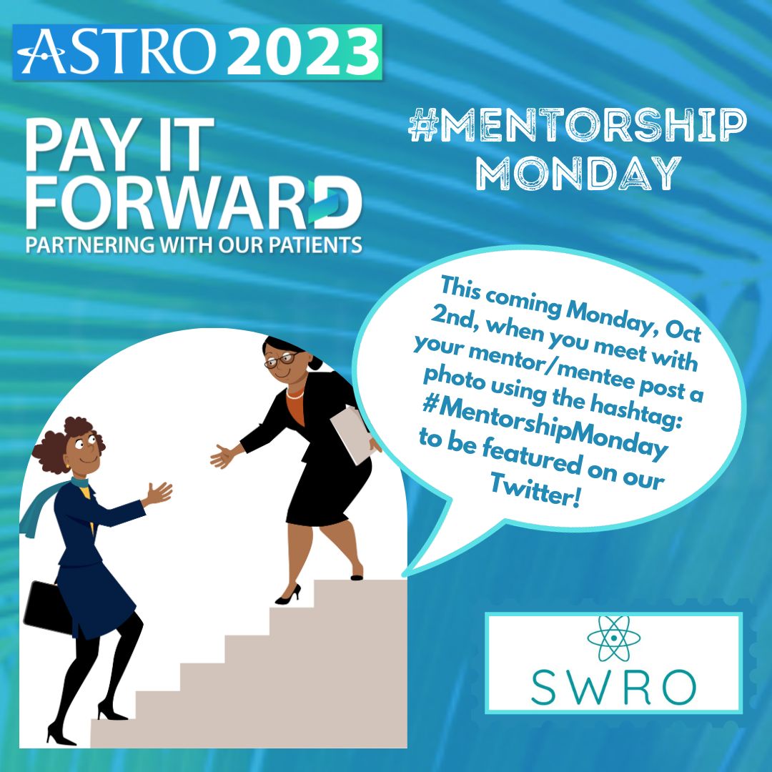 We're bringing back #MentorshipMonday for #ASTRO2023! This upcoming Monday, October 2nd take a picture with your mentors/mentees when you meet at @ASTRO_org #SanDiego and post it using our hashtag #MentorshipMonday so we can re-tweet/re-post & increase representation! #DEIinRO