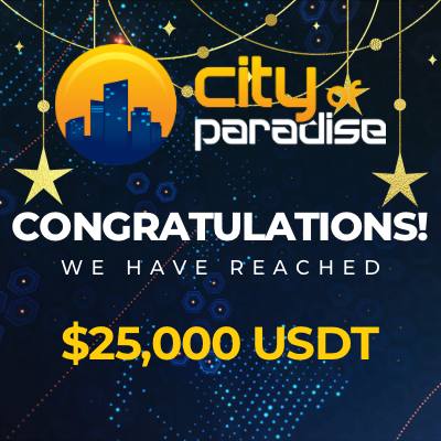 Paradise_BSC's tweet photo. 🎉 Breaking News - $25,000 TVL Reached! 🚀

🌴 Your Paradise Awaits: https://t.co/2umJGh2IwF

#CityOfParadise #CryptoCommunity #PlayToEarn #BSC #MilestoneAchieved https://t.co/VefVdeW0Cf