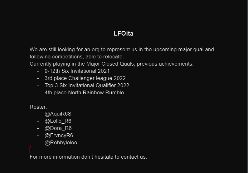 We are officially Looking for an org!!

RT's Appreciated ☑