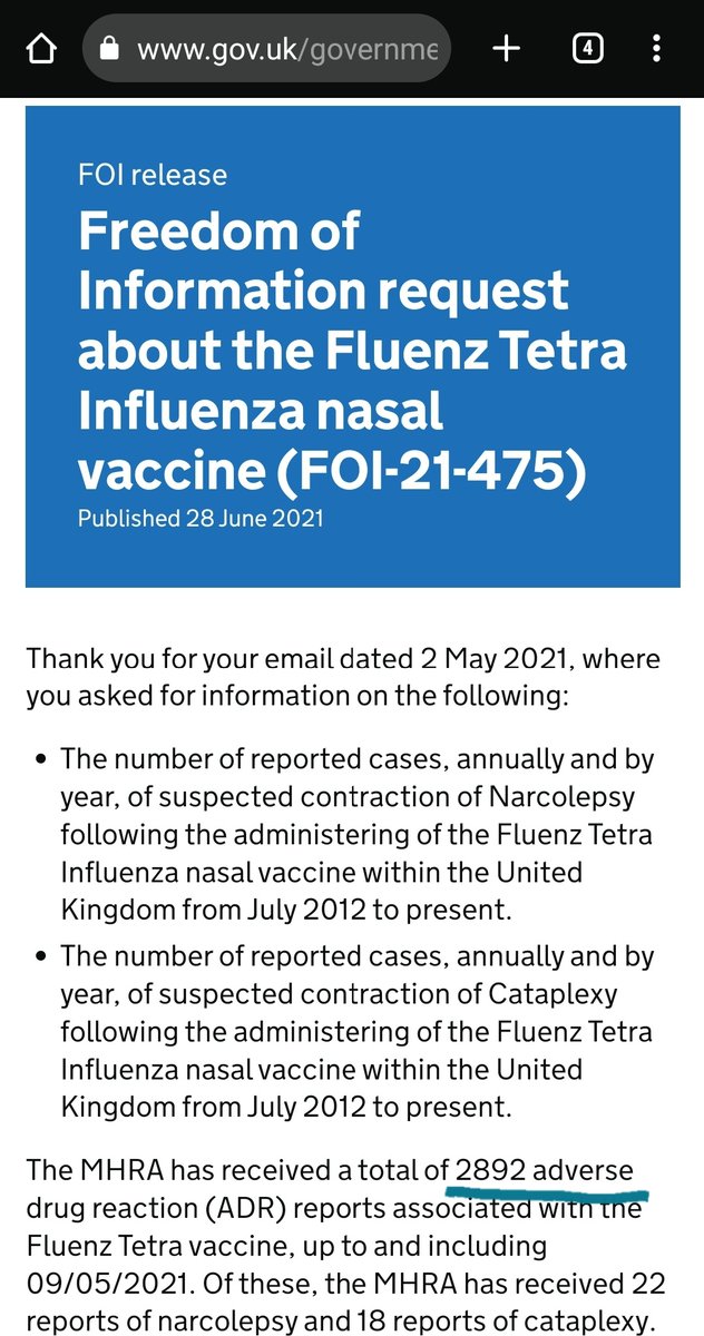 hoax_world's tweet photo. 🇬🇧 - Nasal Fluenz Tetra Flu vaccine is already causing harm ! It is also made by Astrazeneca

#Flu #Vaccine #Fluvaccine #Astrazeneca #Covid #Fluenztetra https://t.co/doDX123sdS