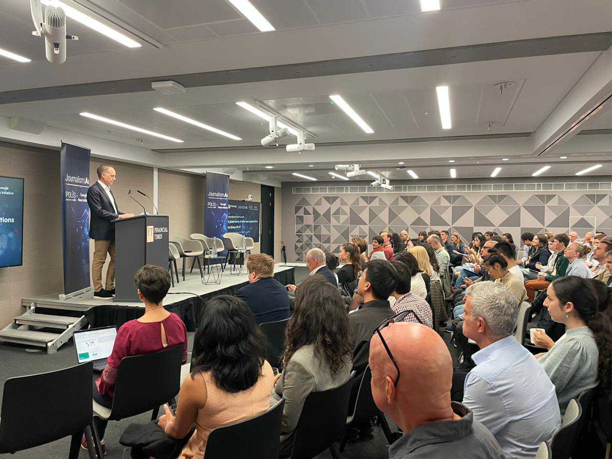 PolisLSE's tweet photo. 🔴And we're live!
We're excited to speak to our attendees about our findings, and hearing insights from the experts @CharlieBeckett, Mira Yaseen, @_datamimi (@bbcnews), @NewsEdJane (@Reuters) and @georgemontagu (@ftstrategies).
#GeneratingChange #JournalismAI https://t.co/eaztdnGmuB