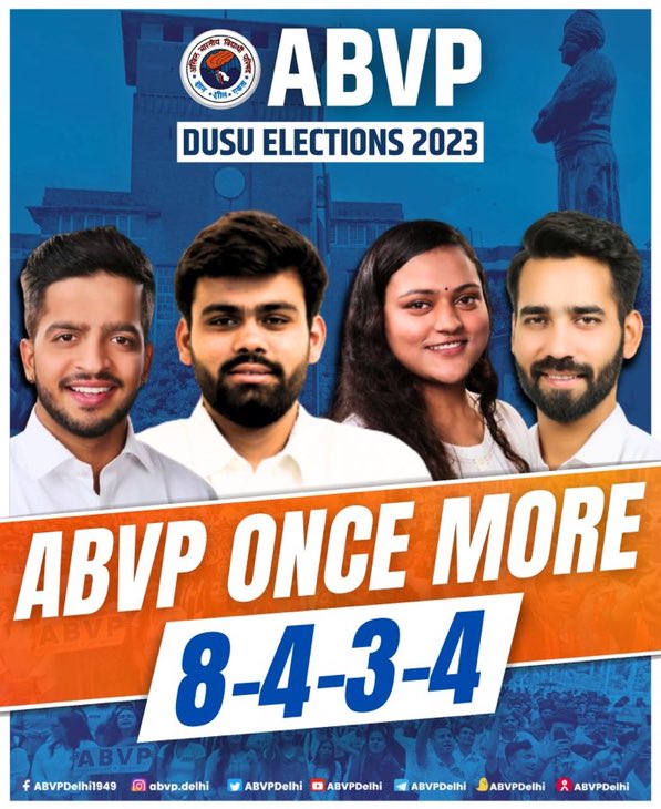 pvsathesir's tweet photo. 8- 4-3-4, 8-4-3-4,8-4-3-4,8-4-3-4,8-4-3-4,8-4-3-4,8-4-3-4,8-4-3-4,8-4-3-4,8-4-3-4,8-4-3-4,8-4-3-4,8-4-3-4,8-4-3-4,8-4-3-4, अब डूसू के हर एक छात्र मतदार का यही है ध्यास यही है मंत्र यही है विश्वास और यही है जीत का राजमार्ग @nidhitripathi92 @PrafullaAkant @ABVPDelhi @mahaabvp https://t.co/3aCjVtnBVa
