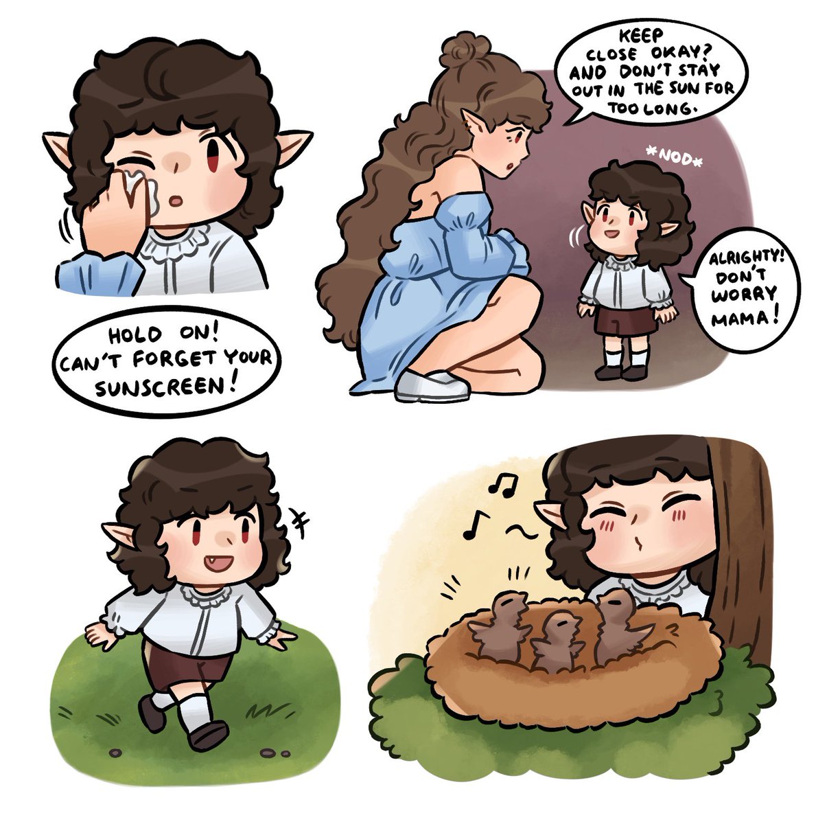 salmonblurb's tweet photo. Bite the Moon (Part 5) Lil explorer!
.
.
.
Check out my Patreon if you wanna support me in making this comic and also see early previews to the next parts!! Thank you for all the support! https://t.co/2H4N8AHtqP