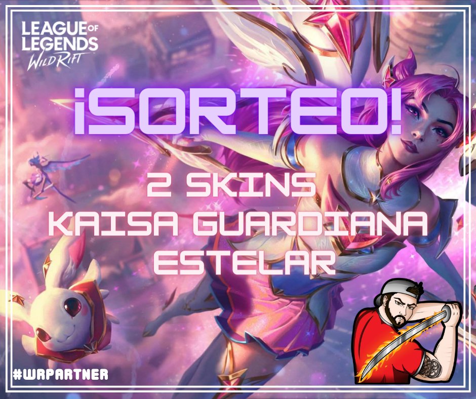 RaizeNWR's tweet photo. ¡SORTEO DE 2 SKINS DE KAISA GUARDIANA ESTELAR!💫

❤️ Like &amp; Seguir a @RaizeNWR 
🔁 Retweetear
✍️ Etiqueta a un amigo 

¡Los ganadores saldrán el día 1 de Octubre!

Mucha suerte a tod@s 🥰

PD: Sorteo para LATAM🗺️
#WRPartner #WildRift https://t.co/J792DIHE5S
