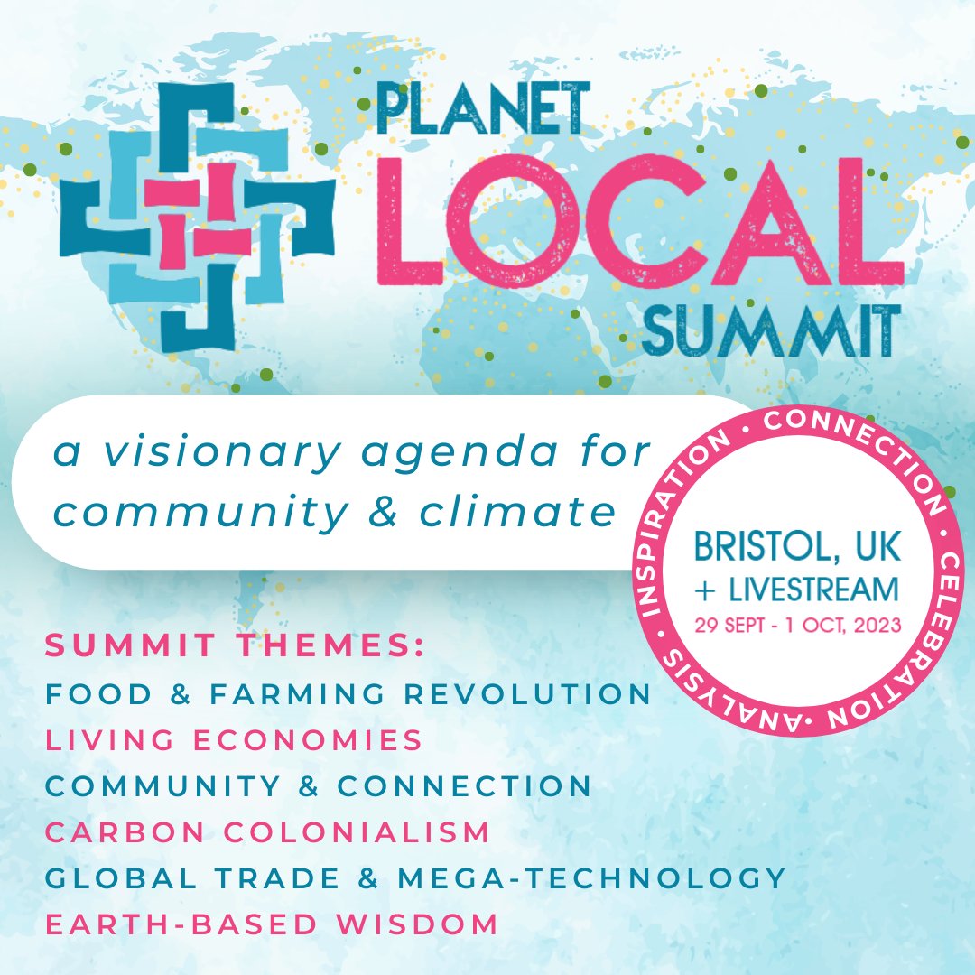 robintransition's tweet photo. Looking forward to speaking at #PlanetLocal in Bristol. Some tickets still available here: https://t.co/j2oQcQCScM Great line-up. https://t.co/7qebhLVcNh