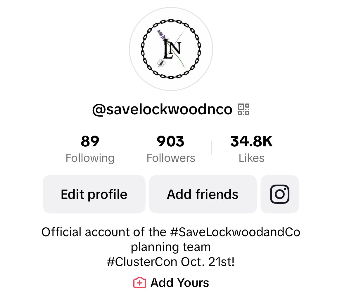 nox_katie10121's tweet photo. What should we do when we hit 1,000 followers on TikTok?? (Besides rejoicing after putting a link in the bio)

#SaveLockwoodandCo 
#FluffIsComing 
Ghosts &amp; Biscuits https://t.co/Qo6xUORtjv