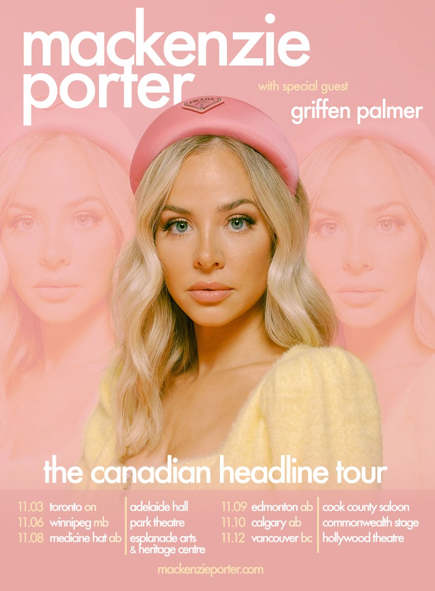 Griffen Palmer (@griffenpalmer) on Twitter photo Headin’ north of the border with <a href="/MacKenziePMusic/">mackenziepmusic</a> this November! Can’t wait to hang with y’all at some shows! (& for daily Tim Hortons ☕️)
Tickets go on sale Friday at 10am at griffenpalmer.com Headin’ north of the border with <a href="/MacKenziePMusic/">mackenziepmusic</a> this November! Can’t wait to hang with y’all at some shows! (& for daily Tim Hortons ☕️)
Tickets go on sale Friday at 10am at griffenpalmer.com