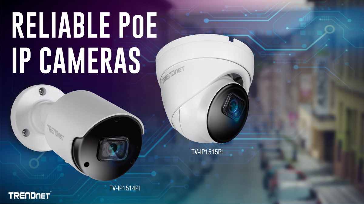 TRENDnet's tweet photo. Upgrade your surveillance system with these reliable and cost-effective IP cameras. Combine the new IP cameras with the new 4K NVR for a full surveillance solution. Learn more on these reliable network cameras. #surveillance #networkcameras #poecameras
https://t.co/RwplLv8GxY https://t.co/7kaeXRxmMh