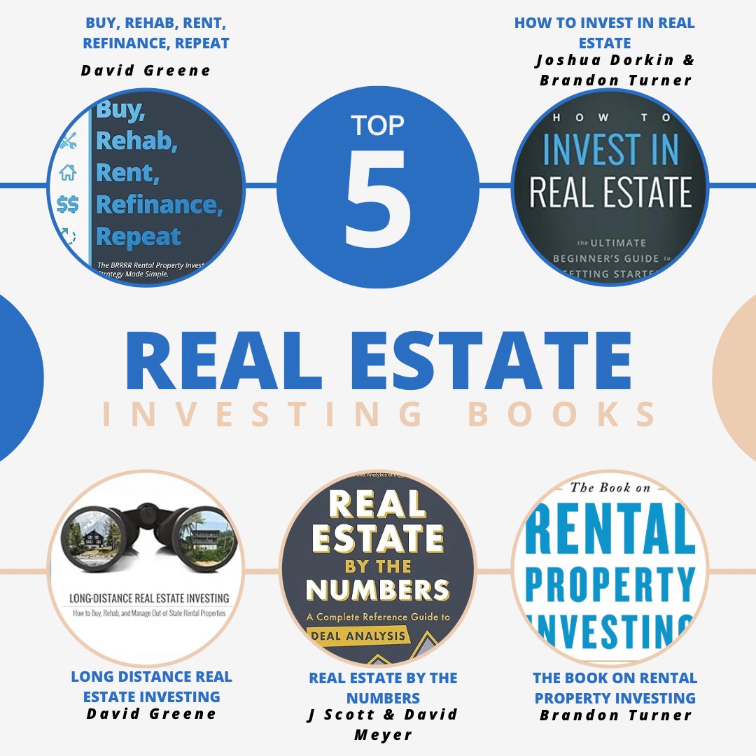 What other real estate investing books/ personal finance books should people read? 

#Investing #RealEstate #Top5