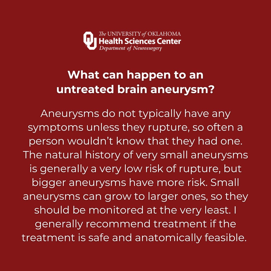 OU_Neurosurgery's tweet photo. It's Brain #Aneurysm Awareness Month, and we interviewed #cerebrovascular #neurosurgeon, @OUAVMdoc, on some common #brainaneurysm questions.
#OUNS #neurosurgeon #neurosurgery #brainaneurysmawarenessmonth https://t.co/0RgFgMYifM