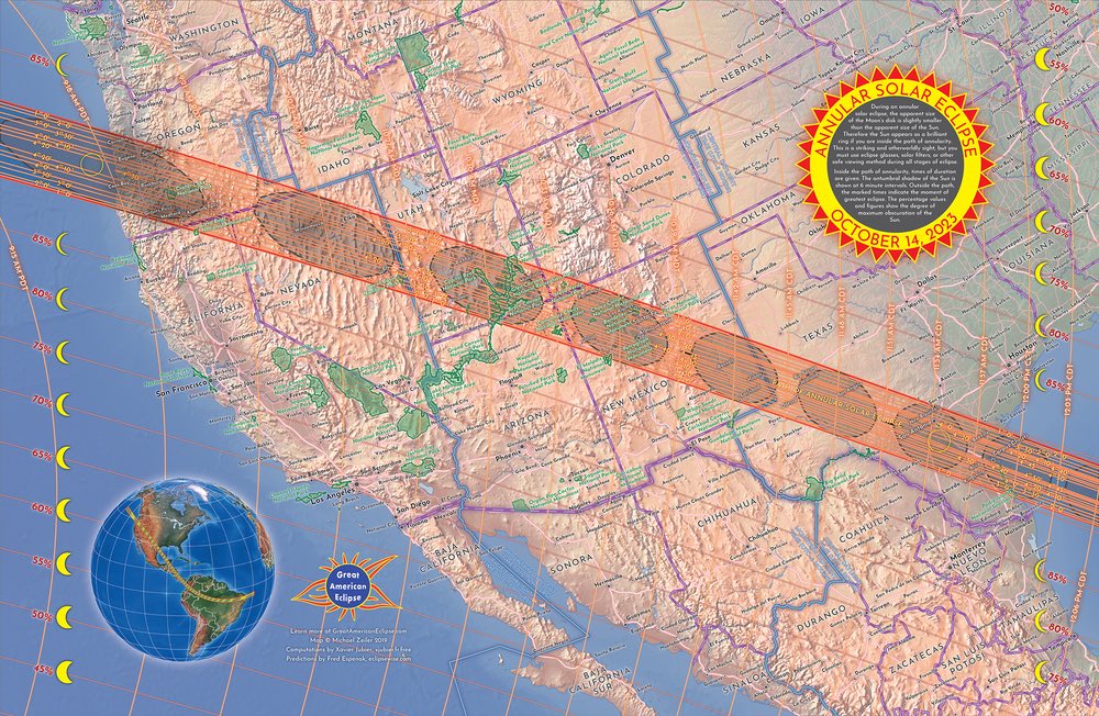 hmckinney3's tweet photo. #StarShip should do its next test launch during “Ring of Fire” annular eclipse at high-noon on October 14th… with #JohnnyCash playing in the background…
@elonmusk @SpaceX @AstronomyCast https://t.co/LhhakPHxIi