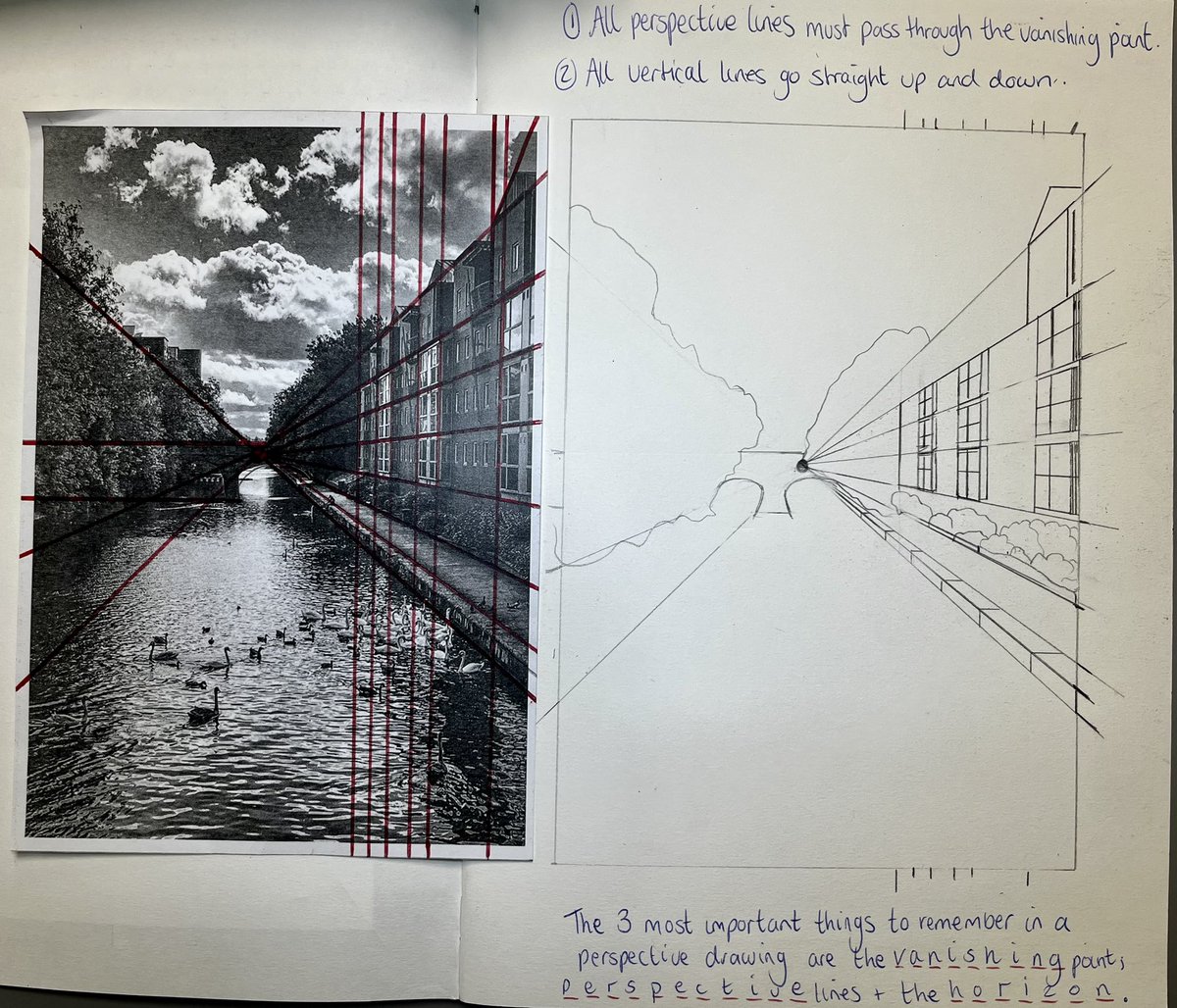 Jess_LBK's tweet photo. Some incredible results from year 7 today @BrookMeadAcad with a tricky perspective drawing lesson #teachtothetop 🎨 https://t.co/xm824XBBw0