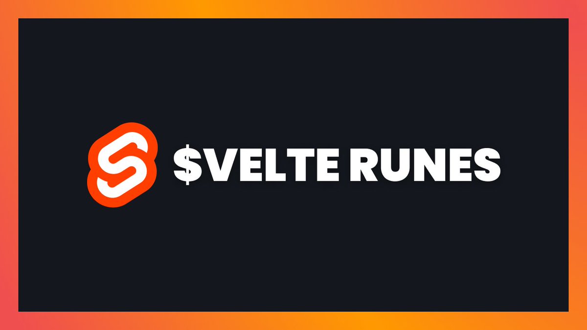 joyofcodedev's tweet photo. Learn how Svelte runes change how reactivity works in Svelte by using signals for a more universal reactivity system. 🔥

📺 https://t.co/VZh10CsTli https://t.co/yFg1K3SkAo