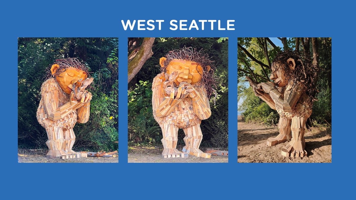 Have you seen these giant trolls across King County and the PNW? These are an exceptional, sustainably made gift from Danish artist Thomas Dambo, who we recognized yesterday at the Full Council meeting. Take a trip to find the one nearest to you! nwtrolls.org/?fbclid=IwAR3k…