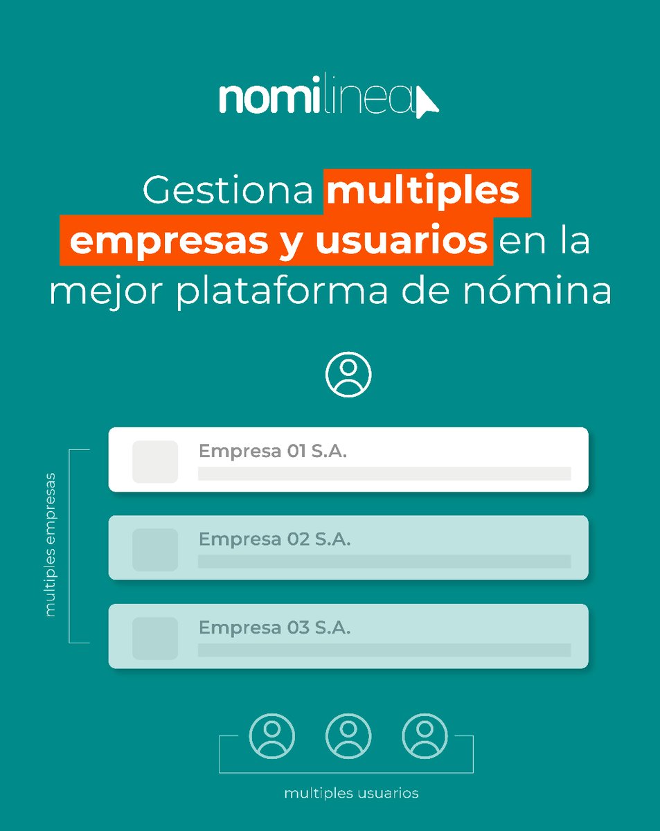 Nomilinea's tweet photo. ¡Adiós a las preocupaciones! 👋🏼

Gestiona de manera eficiente todas tus empresas y usuarios en un solo lugar. 👨🏻💻
https://t.co/eVuVRALucX 

#PlataformaDeNomina #Multiusuario #Multiempresa #Nomina #nomilinea https://t.co/DGE1xEfUt6