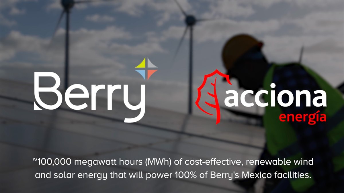 We are thrilled to announce a five-year power purchase agreement (PPA) with @ACCIONAEnergia to power all four of our sites in Mexico with 100% #renewableelectricity! Read more: hubs.li/Q022V8tl0