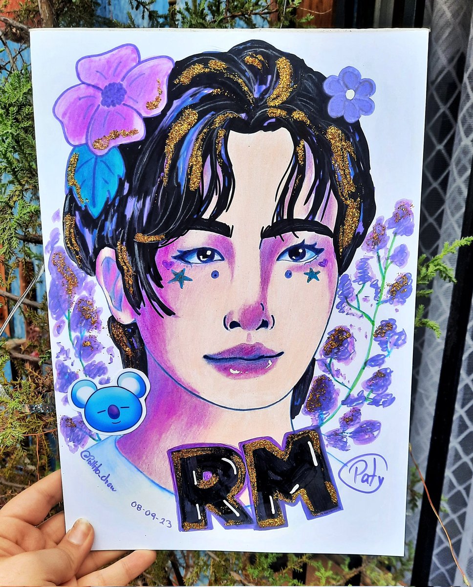 DrawPollito's tweet image. Este es del cumpleaños de este papasote 💜
#bts #btsfanart #btsnamjoon #namjoon #kimnamjoon #rm #fanart #dibujos #drawings #drawing #fanartbts #namjoonbirthday