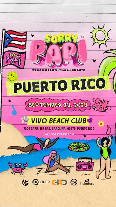 @sorrypapitour arrives at La isla del encanto 🏝️ a party by women for women 💕   🗓️09/23/2023  📍Vivo Beach<a class="tags" target="_blank" title="On Twitter" href="/?out=eyJ0eXAiOiJKV1QiLCJhbGciOiJIUzUxMiJ9.eyJpYXQiOjE3MjY0Njc4NTcsImlzcyI6InR3cG9ybnN0YXJzLmNvbSIsIm5iZiI6MTcyNjQ2Nzg1NywiZXhwIjoxNzU4MDAzODU3LCJyZWRpcmVjdF91cmwiOiJodHRwczovL3R3aXR0ZXIuY29tL3NvcnJ5cGFwaXRvdXIifQ.I-S67Ft-1BzVioz984f1jEXPTlumkLNCvAiXw_TMaaIs3hwpBKcOzWK4d1tbdkIrOgK4ONonvGpKZN-7Q9IwZQ">@sorrypapitour</a><a href="/tag/callofdutymodernwarfare"class="tags"><span>#callofdutymodernwarfare</span></a><a href="/tag/teambuygore"class="tags"><span>#teambuygore</span></a><a href="/tag/teamfr"class="tags"><span>#teamfr</span></a>