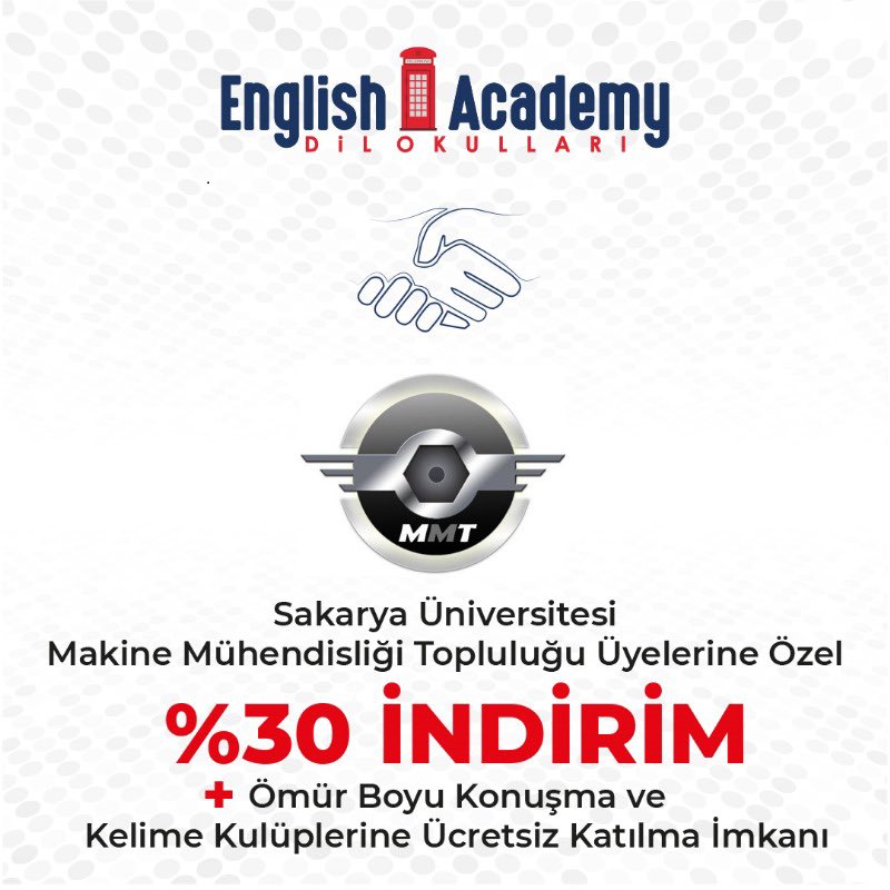 saummt's tweet photo. Ana sponsorumuz English Academy MMT üyelerine özel %30 indirim verip, ömür boyu  İngilizce konuşma aktivitesi hediye etmektedir. 🎊🎉🤩 #mmt #ingizlice #englishacademy #sau https://t.co/HH4YEFDLGV
