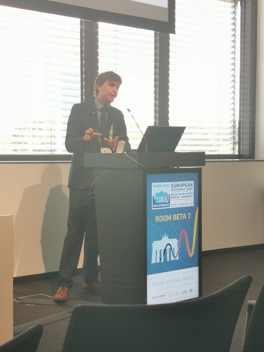 BioED_IPE's tweet photo. Petr Kůrka made a great job giving his first live conference presentation - on #eumw2023 ! Explaining our new patented method for #dielectric #permittivity extraction of #biological samples.
@eumweek
@eumassociation https://t.co/Vk0xeAMni9