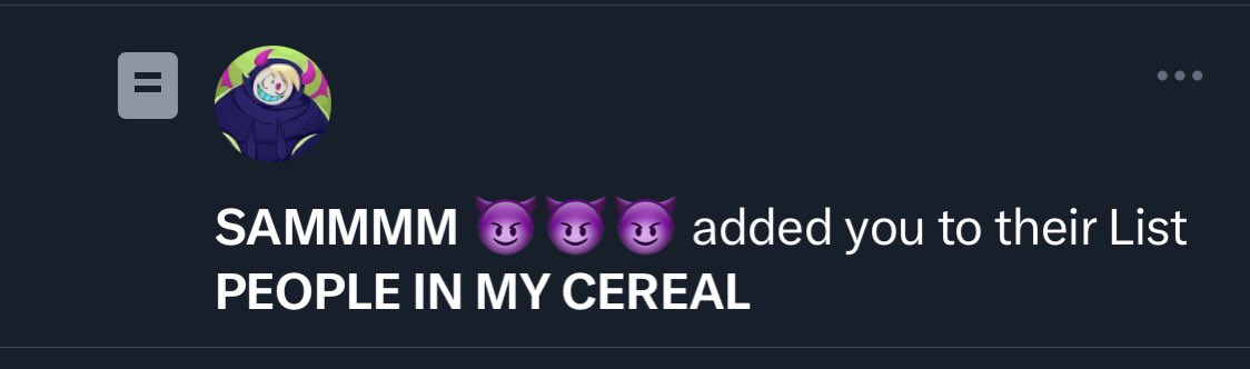 hauntedwardrobe's tweet photo. What type of cereal https://t.co/HmYN77TEzj