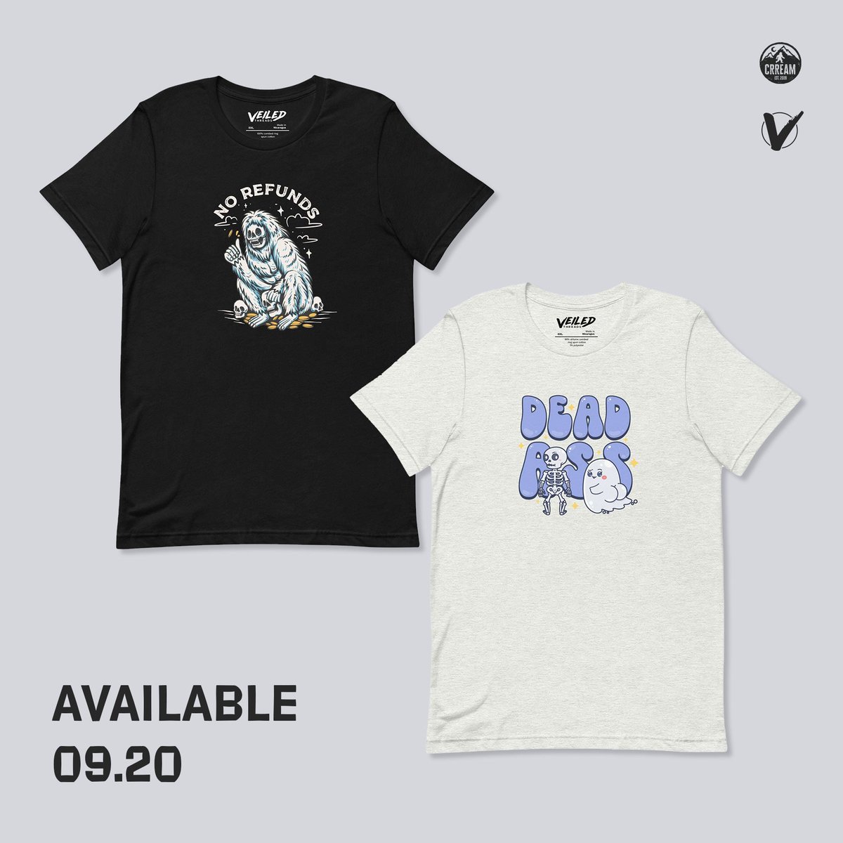 ⏰ Only a few more hours until the Halloween Drop is live! 

This week only pick up the summer drop for 10% off until it's gone forever

veiledthreads.com/collections/cr…
6PM est!