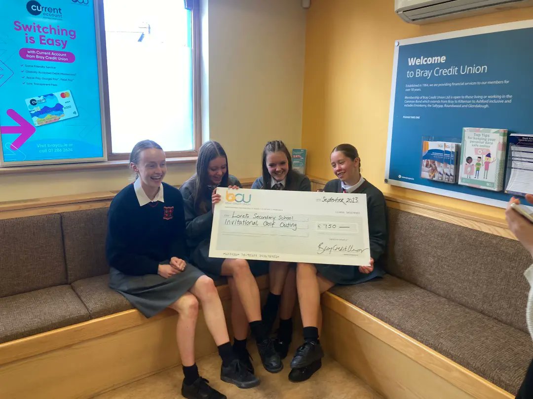 BrayLoreto's tweet photo. We are delighted to launch the inaugural Loreto Bray Invitational Golf Competition which is kindly sponsored by @BrayCreditUnion ⛳️

The event will be hosted on Thurs. Sept. 28th in @Braygolfclub as schools from Wicklow &amp; South Dublin will compete for individual &amp; team prizes 🏆 https://t.co/U6yx3Cpg4J